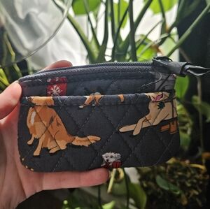 NWT Vera Bradley holiday dogs coin purse wallet